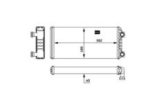 Výměník tepla, vnitřní vytápění MAHLE AH 133 000P