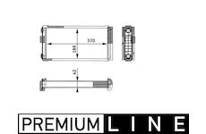 Výměník tepla, vnitřní vytápění MAHLE AH 134 000P