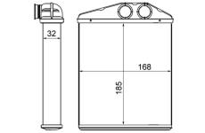 Výmenník tepla vnútorného kúrenia MAHLE AH 13 000S