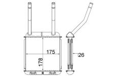 Výměník tepla, vnitřní vytápění MAHLE AH 140 000S