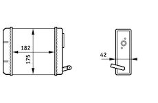 Výměník tepla, vnitřní vytápění MAHLE AH 150 000S