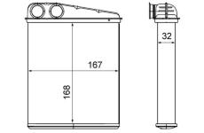 Výměník tepla, vnitřní vytápění MAHLE AH 16 000S