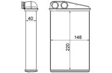 Výměník tepla, vnitřní vytápění MAHLE AH 17 000S