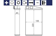Výměník tepla, vnitřní vytápění MAHLE AH 17 000S