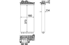 Výměník tepla, vnitřní vytápění MAHLE AH 196 000P