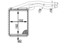 Výměník tepla, vnitřní vytápění MAHLE AH 22 000S