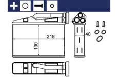 Výměník tepla, vnitřní vytápění MAHLE AH 240 000S