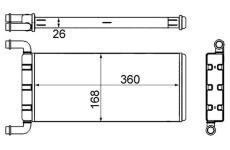 Výměník tepla, vnitřní vytápění MAHLE AH 241 000S