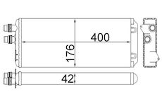 Výměník tepla, vnitřní vytápění MAHLE AH 249 000S