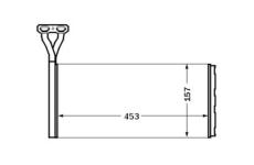 Výměník tepla, vnitřní vytápění MAHLE AH 46 000S
