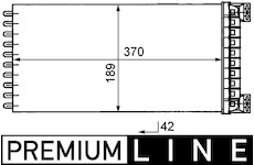 Výměník tepla, vnitřní vytápění MAHLE AH 50 000P