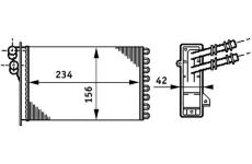 Výměník tepla, vnitřní vytápění MAHLE AH 72 000S