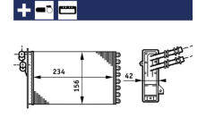 Výměník tepla, vnitřní vytápění MAHLE AH 72 000S