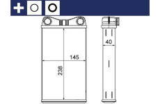 Výměník tepla, vnitřní vytápění MAHLE AH 7 000S