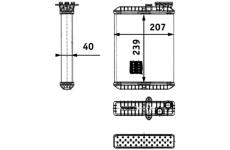Výměník tepla, vnitřní vytápění MAHLE AH 90 000P