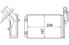 Výměník tepla, vnitřní vytápění MAHLE AH 99 000S
