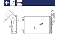 Výměník tepla, vnitřní vytápění MAHLE AH 99 000S