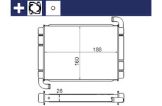 Výměník tepla, vnitřní vytápění MAHLE AH 9 000S