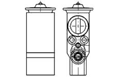 Expanzní ventil, klimatizace MAHLE AVE 73 000P
