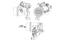 Chladič, recirkulace spalin MAHLE CE 18 000P