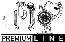 Chladic, recirkulace spalin MAHLE ORIGINAL CE 5 000P