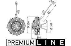 Spojka, větrák chladiče MAHLE ORIGINAL CFC 115 000P
