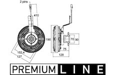 Spojka, větrák chladiče MAHLE ORIGINAL CFC 135 000P