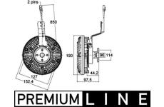 Spojka, větrák chladiče MAHLE CFC 136 000P
