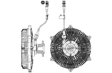 Spojka, větrák chladiče MAHLE ORIGINAL CFC 213 000P