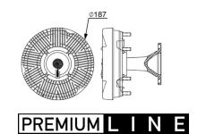 Spojka, větrák chladiče MAHLE CFC 248 000P