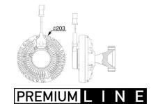 Spojka, větrák chladiče MAHLE CFC 253 000P