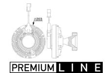 Spojka, větrák chladiče MAHLE CFC 255 000P