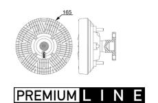 Spojka, větrák chladiče MAHLE CFC 258 000P
