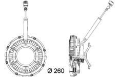 Spojka, větrák chladiče MAHLE ORIGINAL CFC 90 000P