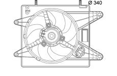 Větrák, chlazení motoru MAHLE CFF 139 000P