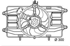 Ventilátor chladenia motora MAHLE CFF 142 000P