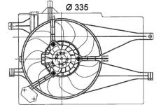 Větrák, chlazení motoru MAHLE CFF 204 000P