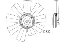 Ventilátor chladenia motora MAHLE CFF 412 000P