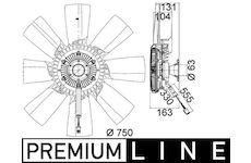 Ventilátor chladenia motora MAHLE CFF 473 000P