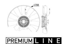 Větrák, chlazení motoru MAHLE CFF 526 000P