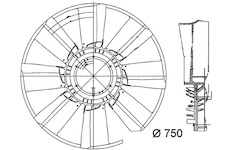 Odvetravani, chlazeni motoru MAHLE ORIGINAL CFW 34 000P