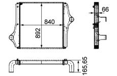 Chladič plniaceho vzduchu MAHLE CI 127 000P