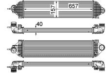 Chladič plniaceho vzduchu MAHLE CI 247 000P