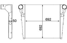 Chladič plniaceho vzduchu MAHLE CI 271 000P