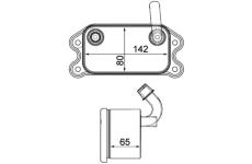Olejový chladič, motorový olej MAHLE CLC 101 000P