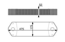 Olejový chladič, motorový olej MAHLE CLC 11 000P