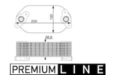 Chladič motorového oleja MAHLE CLC 167 000P