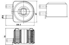 Chladič motorového oleja MAHLE CLC 176 000S