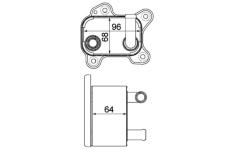 Chladič oleje, automatická převodovka MAHLE CLC 183 000P