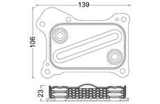 Olejový chladič, motorový olej MAHLE ORIGINAL CLC 190 000S